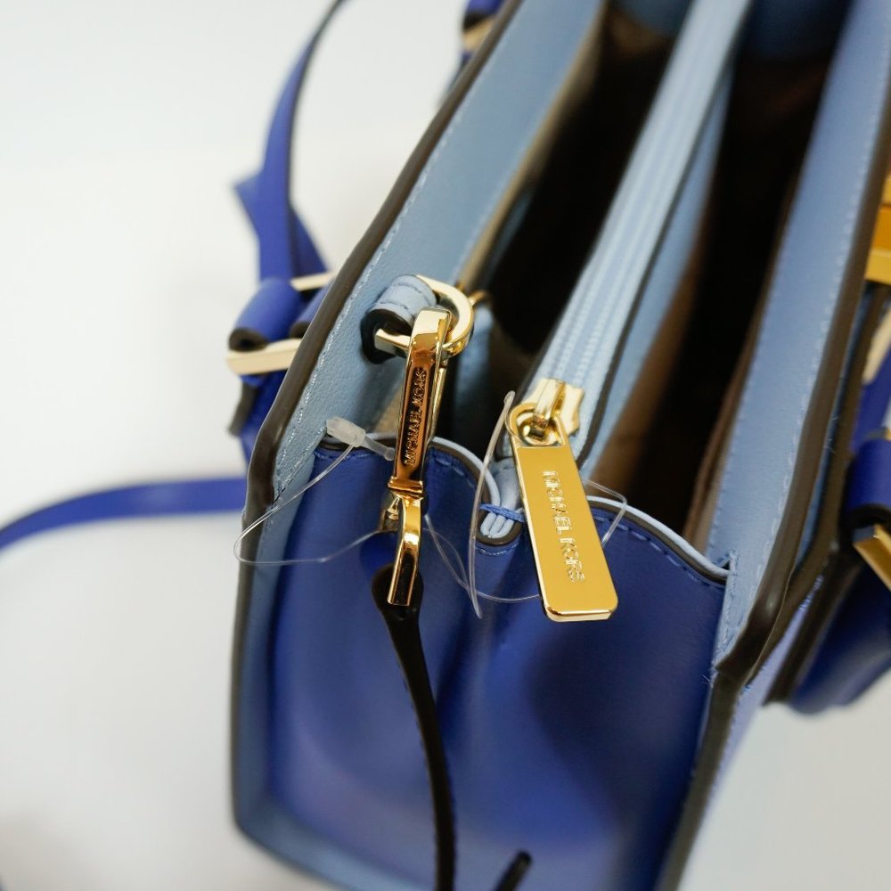 Michael Kors Mott Messenger Bag Blue Multi - Picture 7 of 12